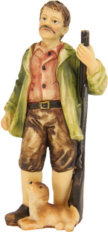 FADEDA Krippenfigur FADEDA Jäger mit Hund, Höhe in cm: 12 (1 St) von FADEDA