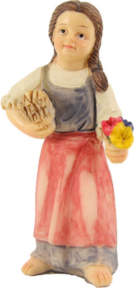 FADEDA Krippenfigur FADEDA Mädchen mit Blumen, Höhe in cm: 10 (1 St) von FADEDA