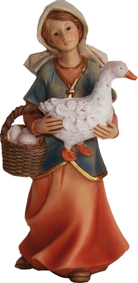 FADEDA Krippenfigur FADEDA Magd mit Gans und Korb, Höhe in cm: 11 (1 St) von FADEDA