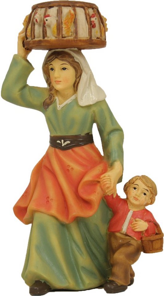 FADEDA Krippenfigur FADEDA Magd mit Kind und Hühnern, Höhe in cm: 11 (1 St) von FADEDA