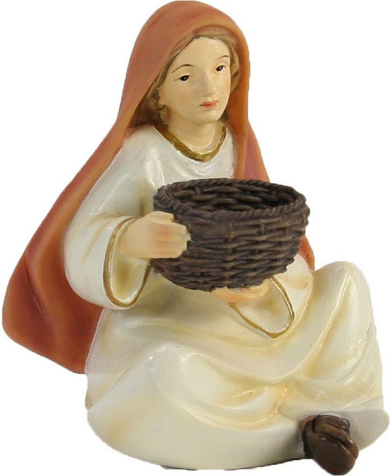 FADEDA Krippenfigur FADEDA Magd mit Korb sitzend, Höhe in cm: 14 (1 St) von FADEDA