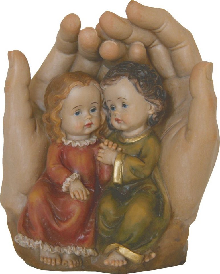 FADEDA Skulptur FADEDA Schützende Hände mit Kinderpaar, Höhe in cm: 14,4 (1 St) von FADEDA