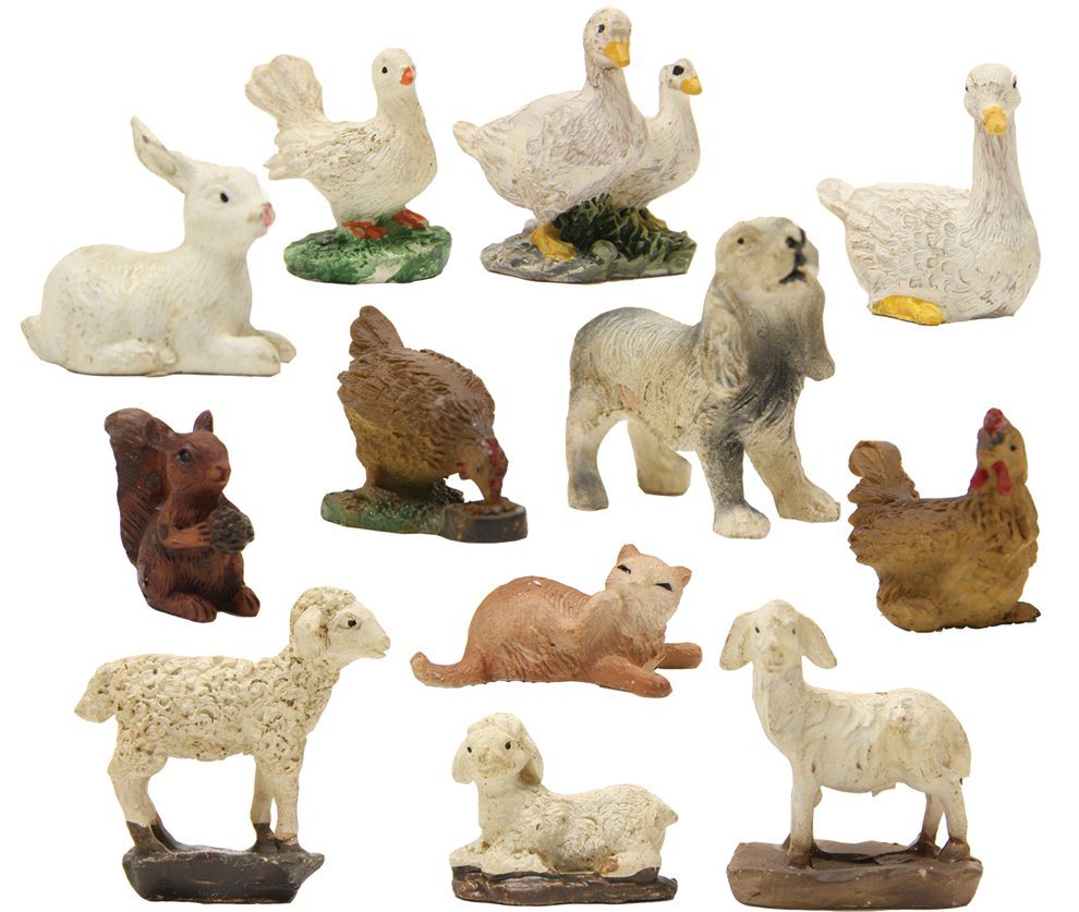 FADEDA Tierfigur 12x FADEDA Tierset, Höhe in cm: 3 (12 St) von FADEDA