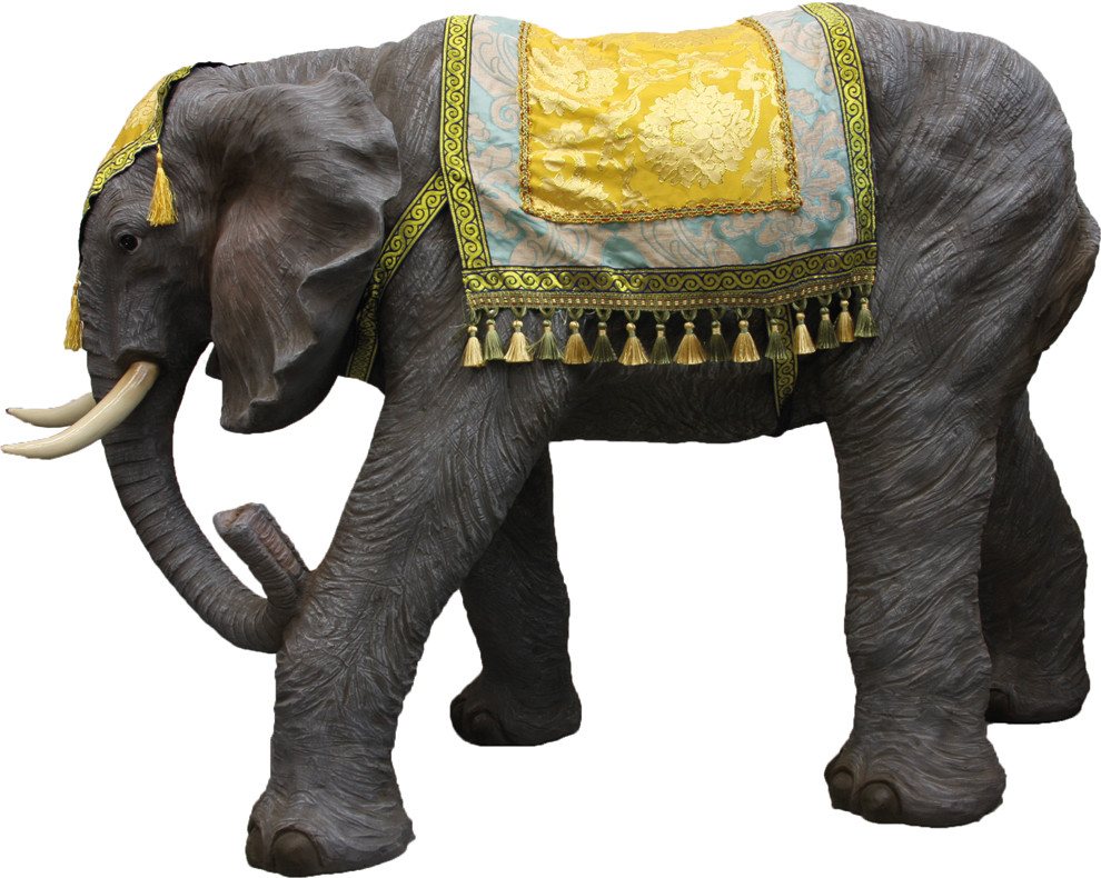 FADEDA Tierfigur FADEDA Elefant mit Decke, Höhe in cm: 53 (1 St) von FADEDA