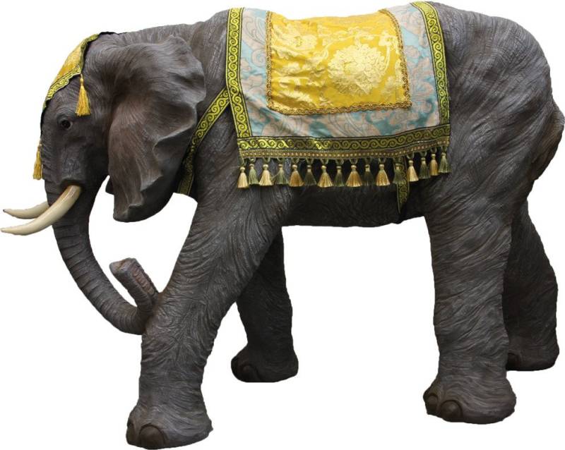 FADEDA Tierfigur FADEDA Elefant mit Decke, Höhe in cm: 53 (1 St) von FADEDA