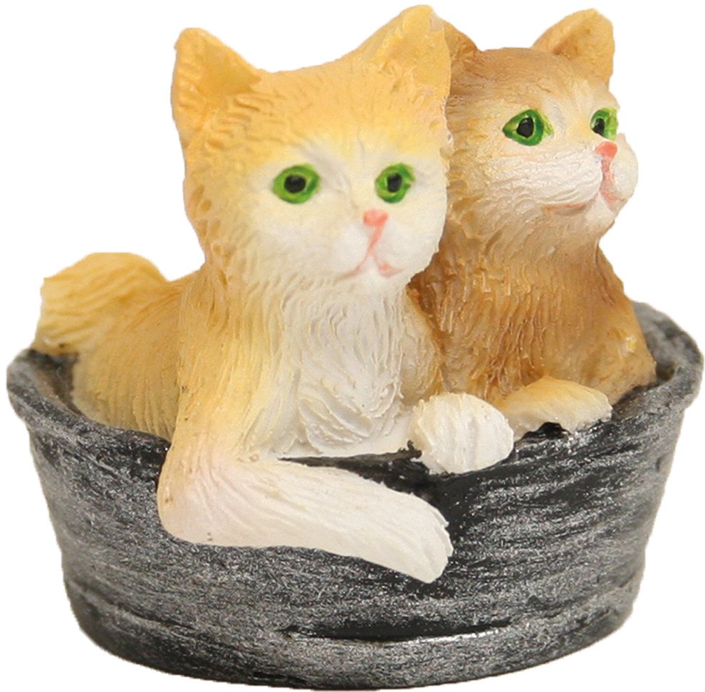 FADEDA Tierfigur FADEDA Katzen im Korb, Höhe in cm: 2,9 (1 St) von FADEDA
