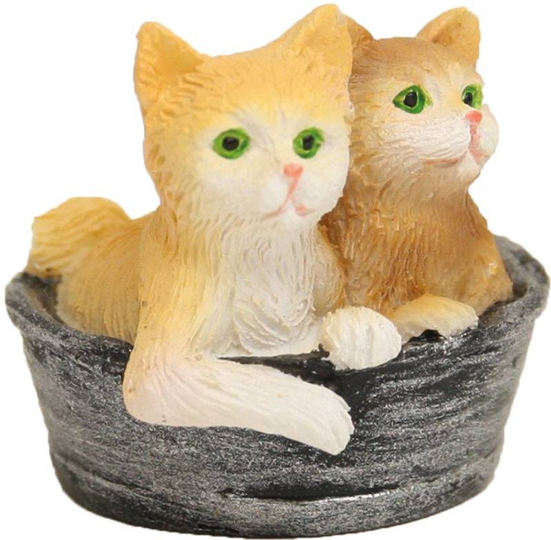 FADEDA Tierfigur FADEDA Katzen im Korb, Höhe in cm: 2,9 (1 St) von FADEDA