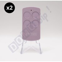 Fadini - Lot von 2 Fernbedienungen divo 71 Lilac - Frequenz 433.92 MHz - 4 Kanäle - Rolling Code - Referenz : 7113CL - Kompatibel mit Motorisierten von FADINI