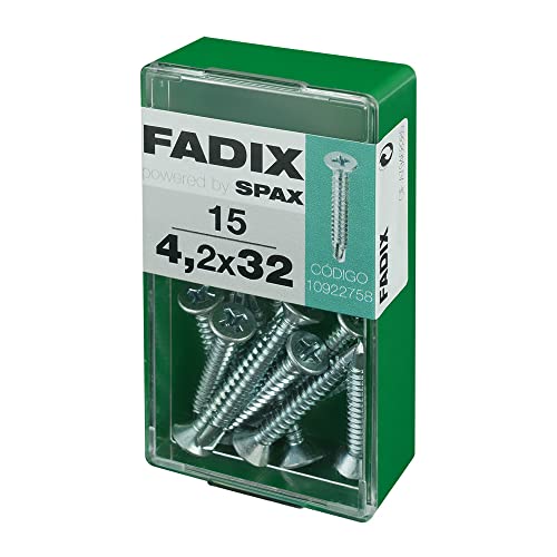 Box S 15 Stück ROSSCHRAUBE CHAPA CP AUTOT. Zink 4,2 x 32 mm FADIX von FADIX