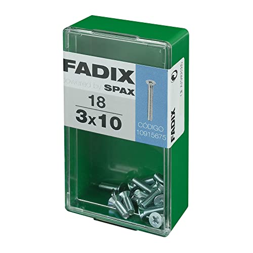 Box S 18 Stück Schraube METRICA CP 1M 3 x 10 mm FADIX Box S 18 Stück Schraube METRICA CP 1M 3 x 10 mm FADIX von FADIX