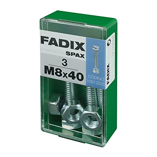 Box S 3 Stück Schraube Metrica CAB HEX + Zinkrohr M 8 x 40 mm FADIX Box S 3 Stück Schraube Metrica CAB HEX + Zinkrohr M 8 x 40 mm FADIX von FADIX
