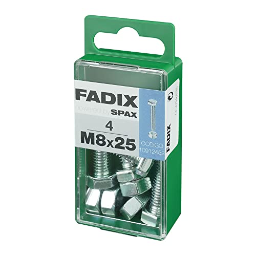 Box S 4 Stück Schraube Metallic Cab Hex + Zink M 8 x 25 mm Fadix Box S 4 Stück Schraube Metallic Cab Hex + Zink M 8 x 25 mm Fadix von FADIX
