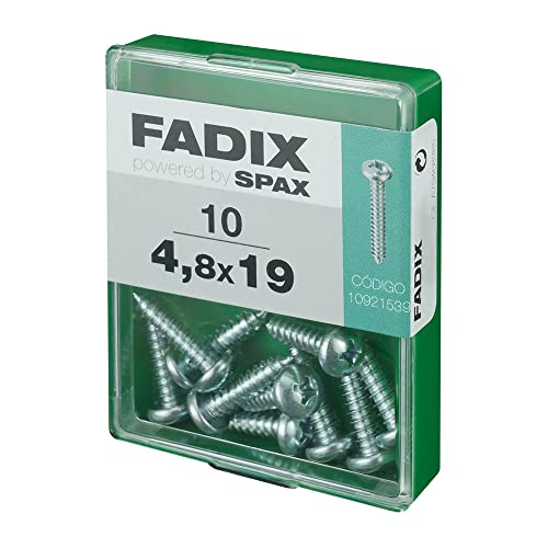 CAJA M 10 uds. Drehkreuz rot CHAPA CR CINC 4,8 x 19 mm FADIX von FADIX