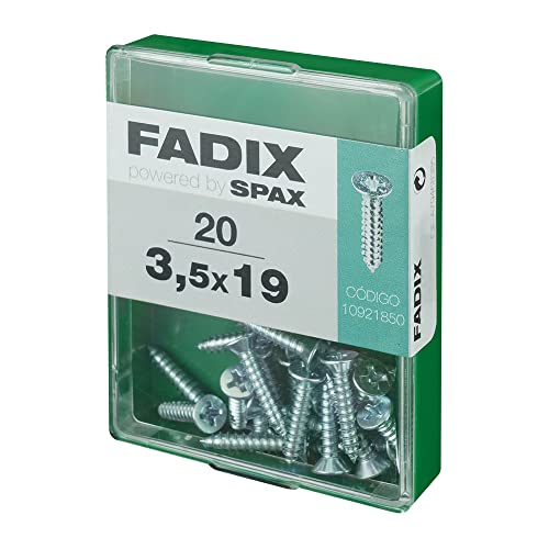 CAJA M 20 uds. Drehkreuz rot CHAPA CP CINC 3,5 x 19 mm FADIX von FADIX