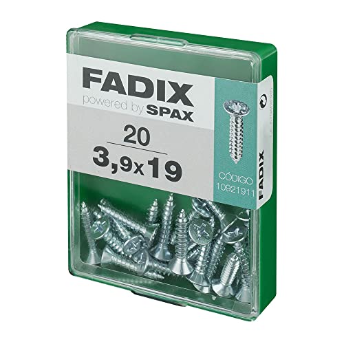 CAJA M 20 uds. Drehkreuz rot CHAPA CP CINC 3,9 x 19 mm FADIX von FADIX