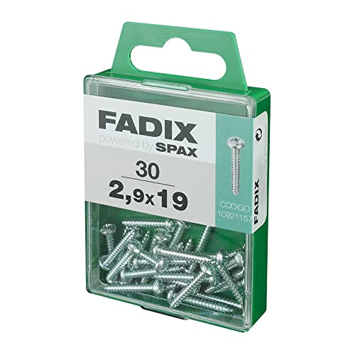 CAJA M 30 uds. Drehkreuz rot CHAPA CR CINC 2,9 x 19 mm FADIX von FADIX