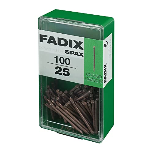 CAJA S 100 uds. CLAVO ACERO RODAPIE 1,5 x 25 mm FADIX von FADIX