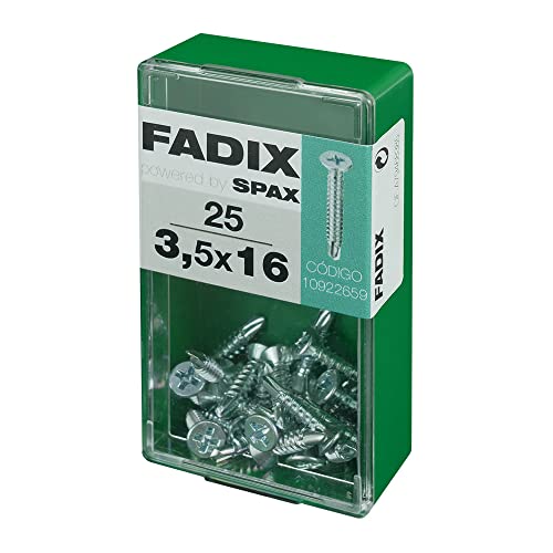 CAJA S 25 uds. Drehkreuz rot CHAPA CP AUTOT. CINC 3,5 x 16 mm FADIX von FADIX