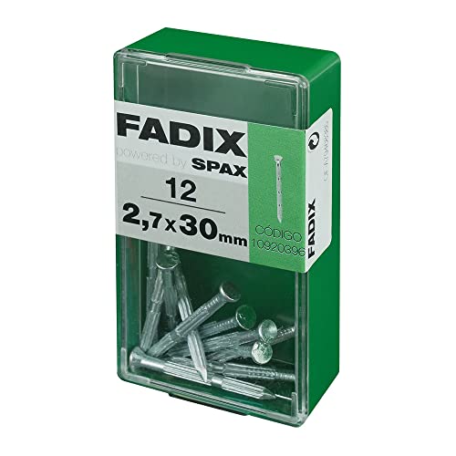 FADIX 18069 Box S 12 Stück. CP-Schlüssel geriffelter Stahl 2,7 x 30 mm, bunt von FADIX