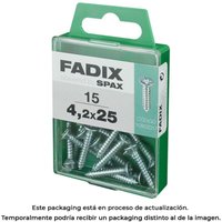 Fadix - Selbstschneidende Schraube, cp, Zink, 42 x 25 mm, Karton mit 15 Stück. 85761 von FADIX