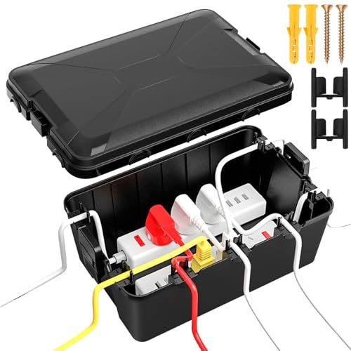 Außenbereich Elektrobox 32 x 21 x 13 cm Wasserdichte Kabelbox IP54 Outdoor Box Wasserdicht Wetterfeste Zum Schutz von Plug Steckdosen Timer Holiday Light von FAELNK