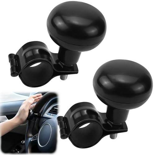FAELNK Universal Lenkradknauf Spinner 2 Stück Lenkhilfe Auto Lenkradknauf Traktor Einstellbar Lenkradknopf für Auto LKW Traktor Gabelstapler Rasenmäher Boot Lenkrad Zubehör FAELNK Universal Lenkradknauf Spinner 2 Stück Lenkhilfe Auto Lenkradknauf Traktor Einstellbar Lenkradknopf für Auto LKW Traktor Gabelstapler Rasenmäher Boot Lenkrad Zubehör von FAELNK