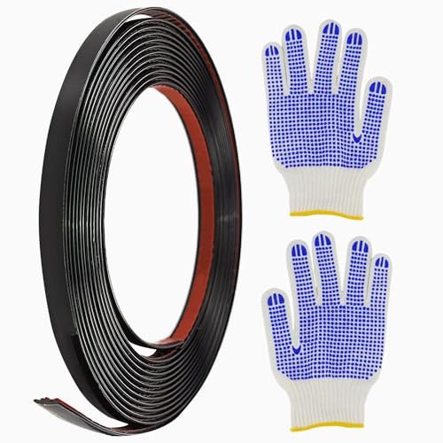 Zierleisten Selbstklebend Wand 5M X 10MM Chrom Zierleiste Selbstklebend Schwarz Edelstahl Wandleisten Mit Schutzfolie Wasserdichte für Wand Tür Decke Möbel Auto von FAELNK