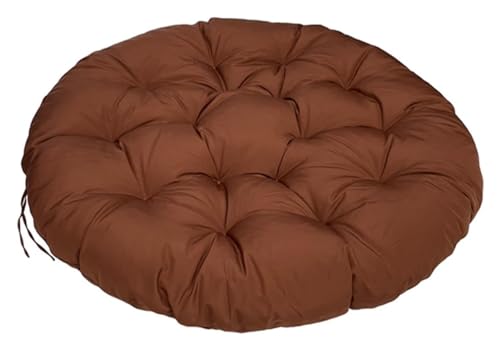 Runde Stuhlkissen, Hängesesselkissen Aus Rattan, Geeignet For Gärten Im Freien, Schaukeln Im Innenbereich, Sofas, Den Heimgebrauch (Stühle Nicht Im Lieferumfang Enthalten) Stuhlkissen(Coffee,100x100cm von FAFAKO