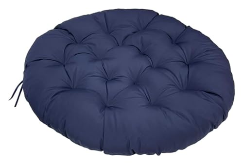 Runde Stuhlkissen, Hängesesselkissen Aus Rattan, Geeignet For Gärten Im Freien, Schaukeln Im Innenbereich, Sofas, Den Heimgebrauch (Stühle Nicht Im Lieferumfang Enthalten) Stuhlkissen(Navy blue,50x50c von FAFAKO