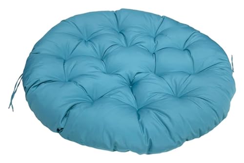 Runde Stuhlkissen, Hängesesselkissen Aus Rattan, Geeignet for Gärten Im Freien, Schaukeln Im Innenbereich, Sofas, Den Heimgebrauch (Stühle Nicht Im Lieferumfang Enthalten) Stuhlkissen(Blue,70x70cm) von FAFAKO