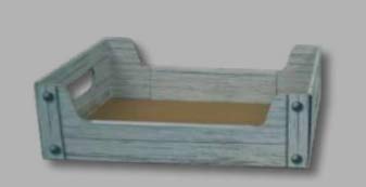 FAG ARTIGRAFICHE 1 Stück Kiste Mignon leer klein Farbe weiß 30 x 20 x 9 cm Korb für Weihnachtsverpackungen von FAG ARTIGRAFICHE