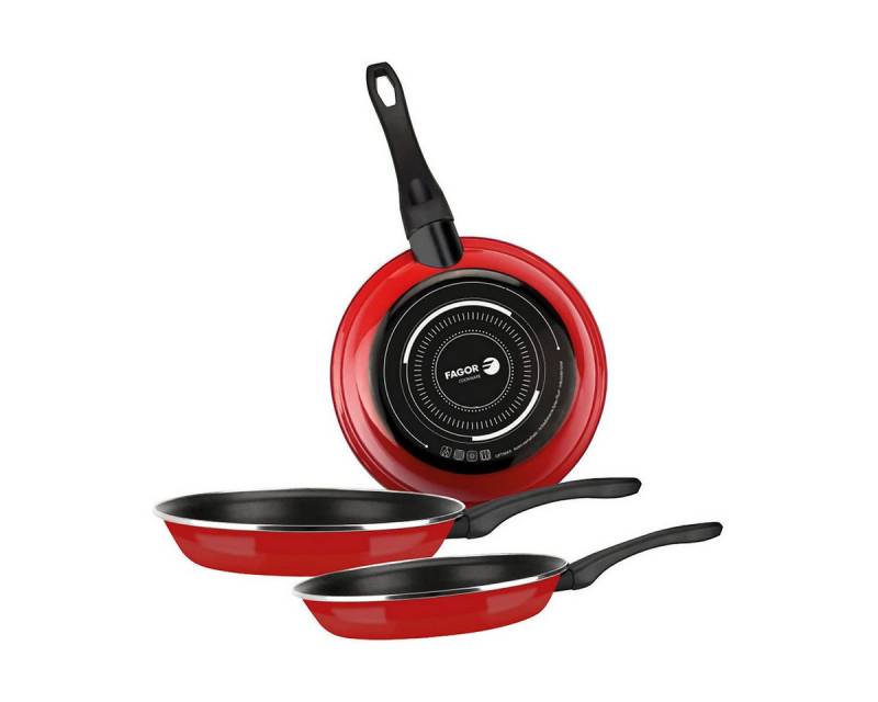 FAGOR Bratpfanne Fagor Pfannen-Set Rot Kombi-Set FAGOR Bratpfanne Fagor Pfannen-Set Rot Kombi-Set von FAGOR