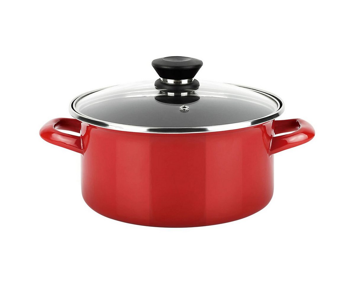 FAGOR Kochtopf Fagor Kasserolle FAGOR Optimax Rot Emaillierter Edelstahl Ø 20 x 10 cm von FAGOR