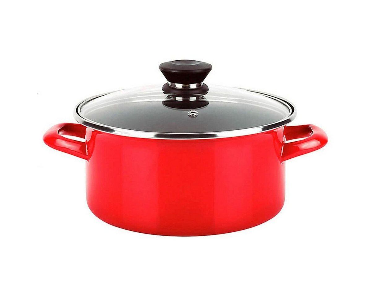 FAGOR Kochtopf Fagor Kasserolle FAGOR Optimax Rot Emaillierter Edelstahl Ø 26 x 14 cm FAGOR Kochtopf Fagor Kasserolle FAGOR Optimax Rot Emaillierter Edelstahl Ø 26 x 14 cm von FAGOR