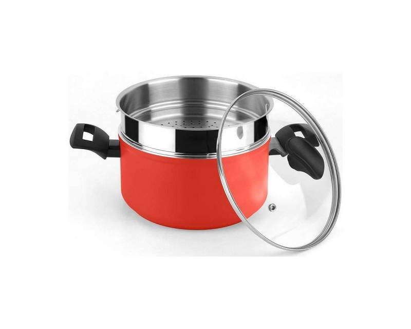 FAGOR Kochtopf Fagor Kasserolle FAGOR Rot Aluminium Ø 20 cm FAGOR Kochtopf Fagor Kasserolle FAGOR Rot Aluminium Ø 20 cm von FAGOR