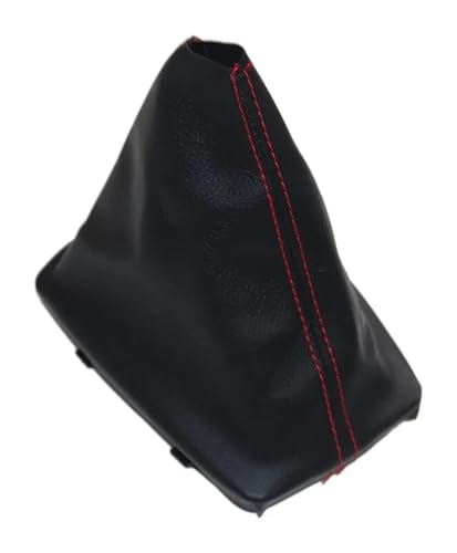 FAHBSTR Für A4 8E B6 B7 2000-2008 Auto Schaltknauf Hebel Gaitor Boot Cover Schalthebelknauf Schaltknauf Knauf(Gear Boot Red Line) von FAHBSTR