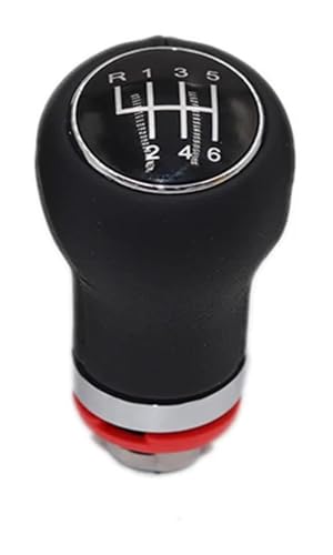 FAHBSTR Für A4 8E B6 B7 2000-2008 Auto Schaltknauf Hebel Gaitor Boot Cover Schalthebelknauf Schaltknauf Knauf(R123456 Knob) von FAHBSTR