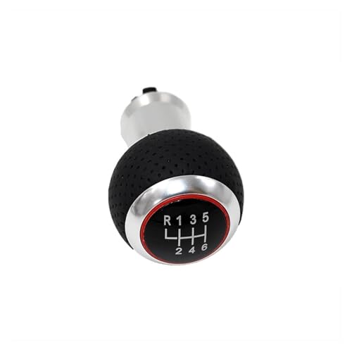 FAHBSTR Für A4 8K A5 8T Typ 2007-2015 Q5 08-15 S Für Linie Leder Auto Schaltknauf Stick Shifter Handball Schaltknauf Knauf(6 Speed) von FAHBSTR