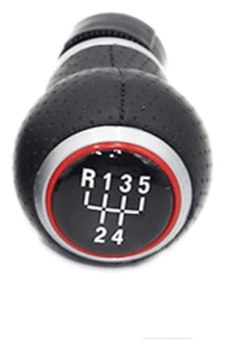 FAHBSTR Für Octavia 2 A5 A6 2004-2013 5/6 Geschwindigkeit Schalthebel Stick Schaltknauf Leder Boot Stick Shifter Handball Schaltknauf Knauf(5 Speed Knob) von FAHBSTR