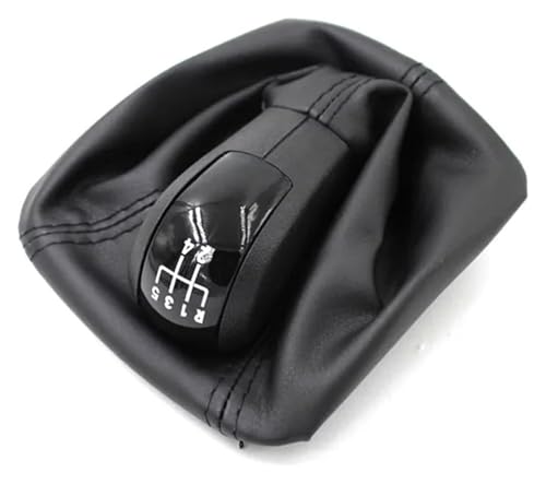 FAHBSTR Für Octavia II Auto Schaltknauf Schwarz Leder Boot 5 Geschwindigkeit Schwarze Kappe Stick Shifter Handball Schaltknauf Knauf FAHBSTR Für Octavia II Auto Schaltknauf Schwarz Leder Boot 5 Geschwindigkeit Schwarze Kappe Stick Shifter Handball Schaltknauf Knauf von FAHBSTR