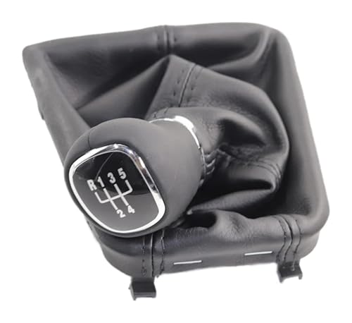 FAHBSTR Für Superb II Mk2 2013-2015 5/6 Gang Auto Schaltknauf Hebel Gaitor Boot Cover Schaltknauf Schaltknauf Knauf(5 speed) von FAHBSTR
