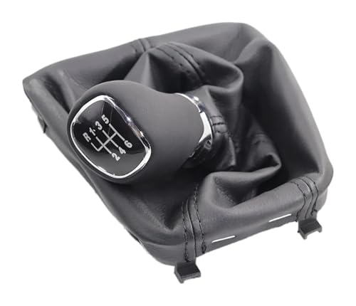 FAHBSTR Für Superb II Mk2 2013-2015 5/6 Gang Auto Schaltknauf Hebel Gaitor Boot Cover Schaltknauf Schaltknauf Knauf(6 speed set) von FAHBSTR