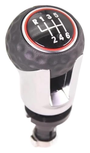 FAHBSTR Für VW Für G&olf 7 Für A7 MK7 Für GTI Für GTD 2013-2018 5 6-Gang-Schalthebel Für Auto-Schalthebel Mit Ledermanschette Schaltknauf Knauf(6 Speed Knob) von FAHBSTR