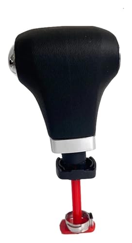 FAHBSTR Für VW Für T&iguan 2007-2011 Chrom Leder Automatische Auto Shift Schaltknauf Hebel Gaitor Boot Abdeckung Schalthebelknauf Schaltknauf Knauf(Gear Knob) von FAHBSTR