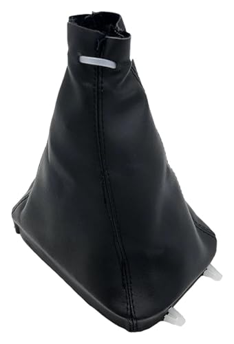 Für SAAB 93 9-3 SS 2003-2012 5/6 Geschwindigkeit Schaltknauf Leder Gamasche Boot Abdeckung Fall Hebel Shifter Auto Styling Schaltknauf Knauf(Gear Shift Collar) von FAHBSTR