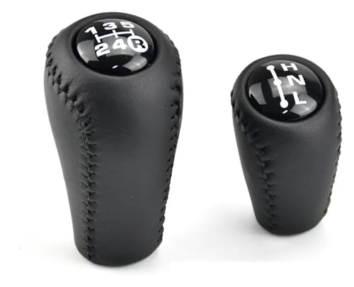 Für T&oyota Für Land Cruiser Für Prado FJ150 FJ120 MT Holz Farbe Manuelle Getriebe Schaltknauf Stick Shifter Handball Schaltknauf Knauf(2pcs Black) von FAHBSTR