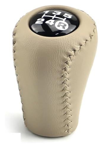 Für T&oyota Für Land Cruiser Für Prado FJ150 FJ120 MT Holz Farbe Manuelle Getriebe Schaltknauf Stick Shifter Handball Schaltknauf Knauf(Beige 1) von FAHBSTR