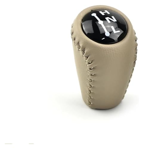 Für T&oyota Für Land Cruiser Für Prado FJ150 FJ120 MT Holz Farbe Manuelle Getriebe Schaltknauf Stick Shifter Handball Schaltknauf Knauf(Beige 2) von FAHBSTR