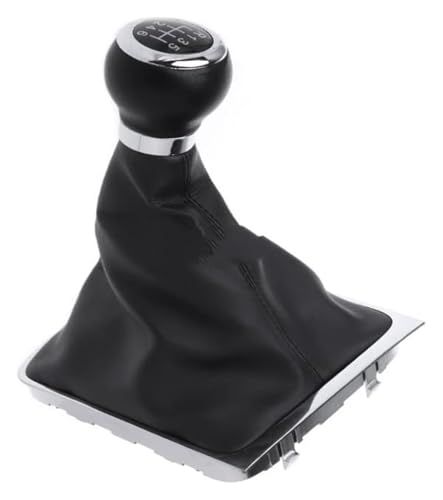 Für VW Für P&assat B6 Speed ​​Leder Auto Manuelle Gang MT Schaltknauf Gaitor Boot Schaltknauf Knauf von FAHBSTR