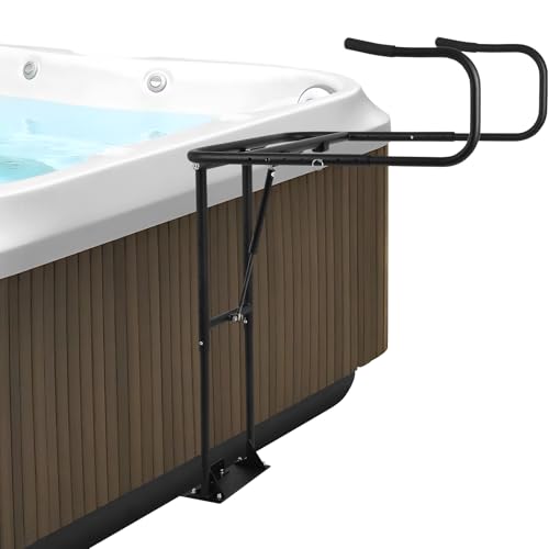FAHKNS Whirlpool-Abdeckungsheber, robuste Spa-Abdeckungshilfe, höhenverstellbar, 83,1 cm - 106,9 cm, höhenverstellbar, hydraulische Halterung für Whirlpool-Abdeckungen, Bodeneinsatz, verstärkte FAHKNS Whirlpool-Abdeckungsheber, robuste Spa-Abdeckungshilfe, höhenverstellbar, 83,1 cm - 106,9 cm, höhenverstellbar, hydraulische Halterung für Whirlpool-Abdeckungen, Bodeneinsatz, verstärkte von FAHKNS